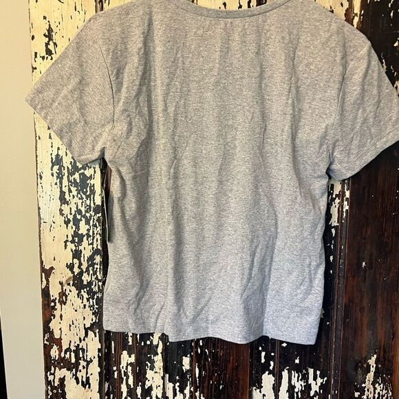 NWT Green Goddess embroidered St. Tropez women’s fit short sleeve top. XL. - Picture 2 of 7